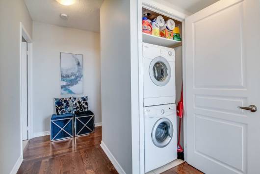 Modern laundry room renovation in Ottawa