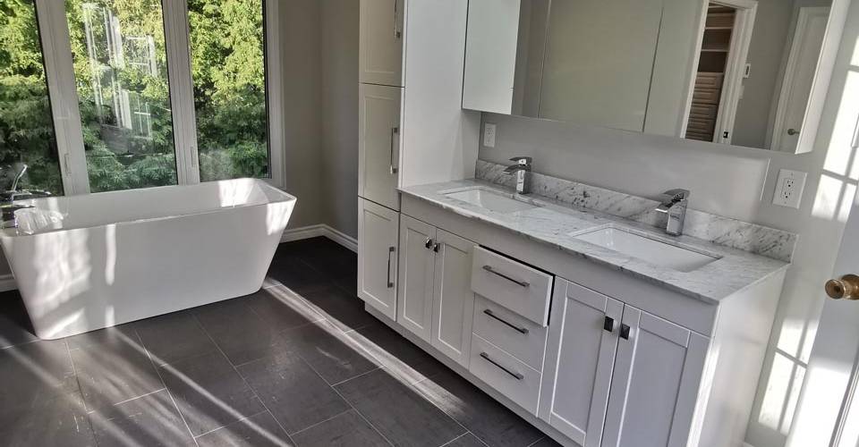 open concept master bathroom renovation design in ottawa